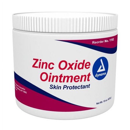 Dynarex Zinc Oxide Skin Protectant, 15 oz Jar, 12/Case (826470_CS)