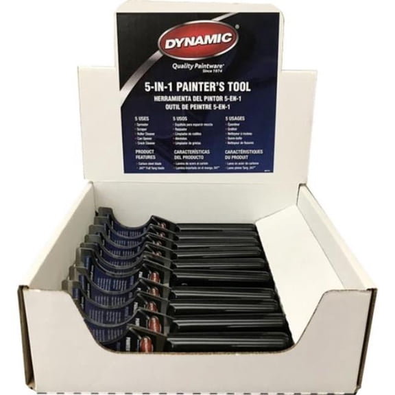 Dynasmt 00002 0.047 in. Dynamic Nylon Handle 5-in-1 Painters Tool Counter Assortment - Pack of 10