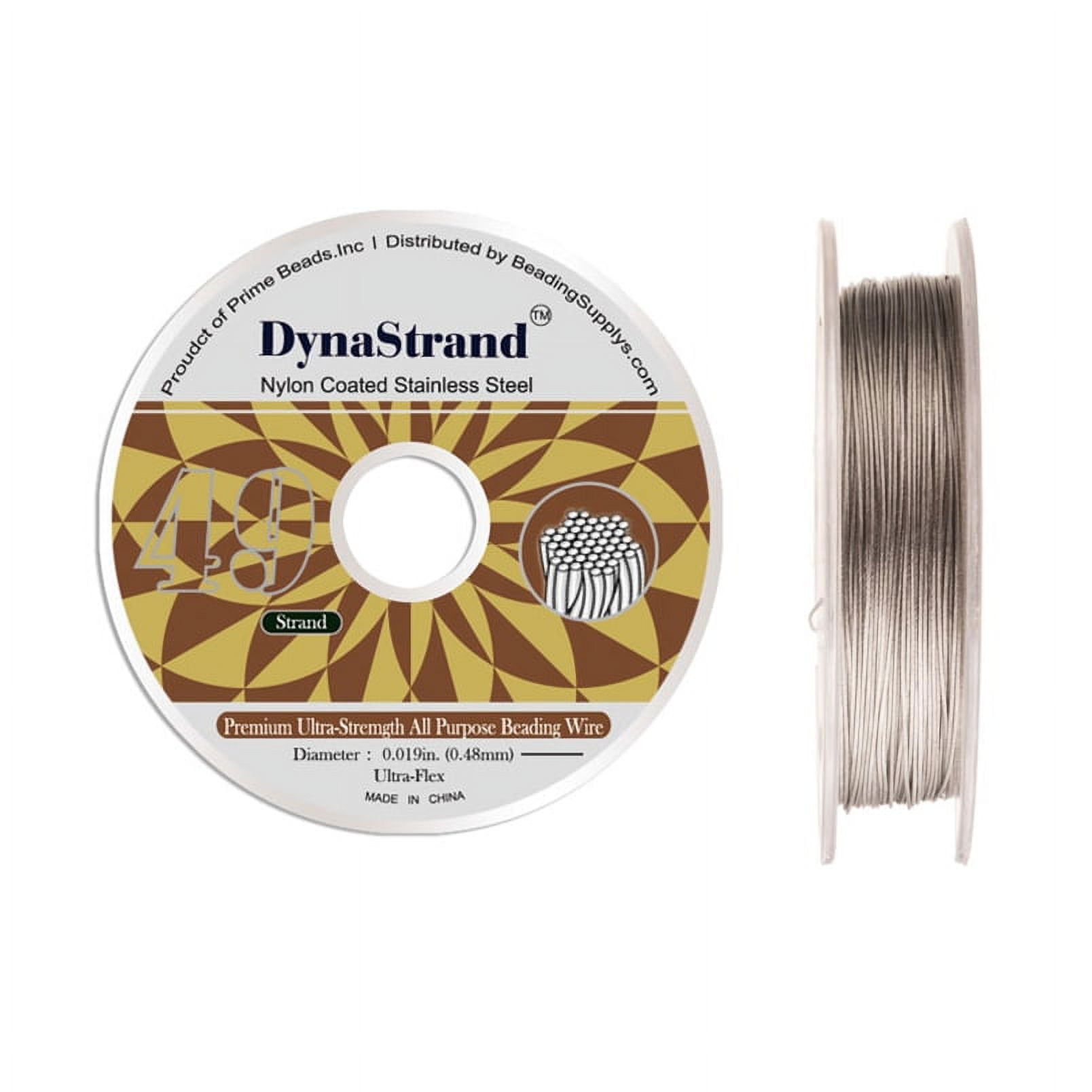 Dynastrand Beading Wire 49Strand UltraFlex 0.014Inch Diameter 100 foot spool