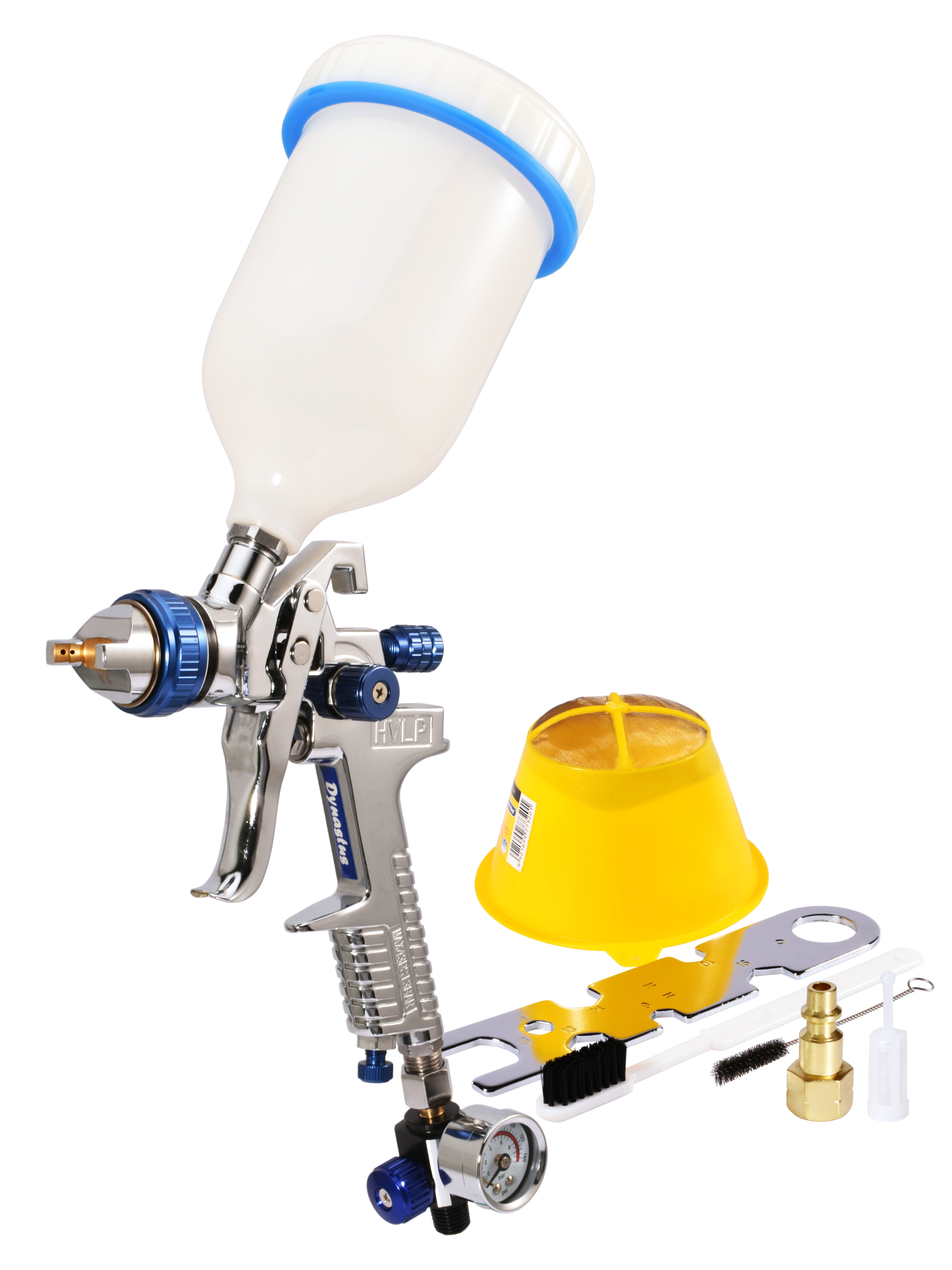 Dynastus 22 Oz. HVLP Air Spray Gun Auto Car Detail Paint Sprayer, 2.5mm
