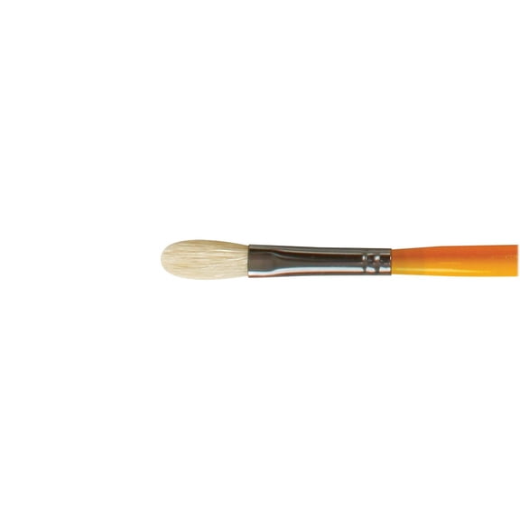 Dynasty #1350 White Bristle Brush Filbert Size 4