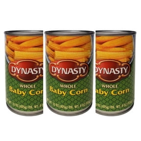Dynasty Baby Corn cut & Whloe, Net wt 15 oz