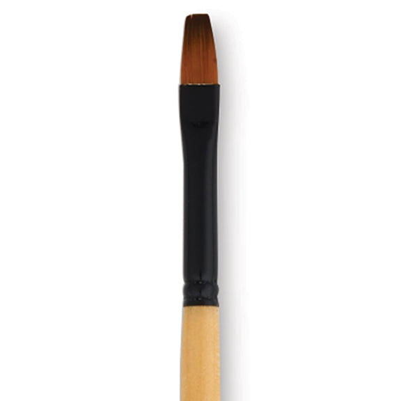 Dynasty Black Gold Brush - Bright, Long Handle, Size 3