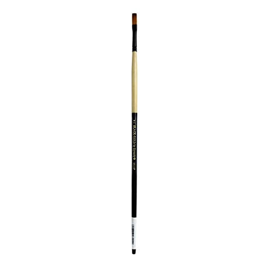 Dynasty Black Gold Brush - Flat, Long Handle, Size 2