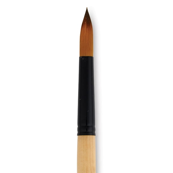 Dynasty Black Gold Brush - Round, Long Handle, Size 12