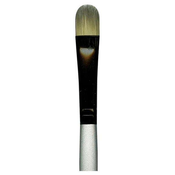 Dynasty Black Silver Brush Oval Filbert Size 12