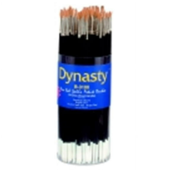 Dynasty Canister Red Sable Hair Long Wood Handle Artists Paint Brush Set 96