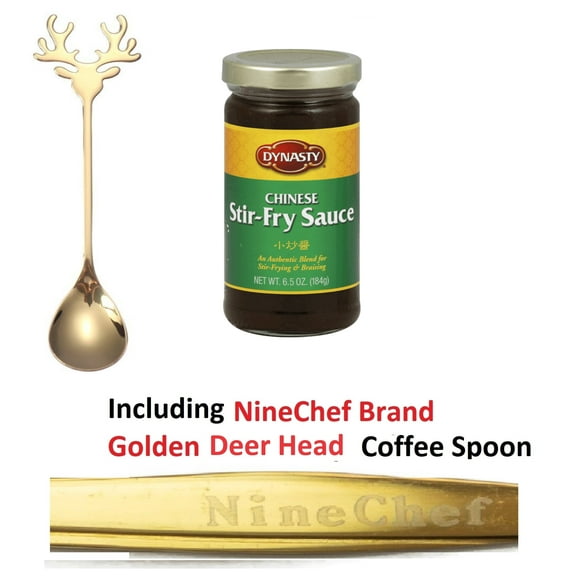 Dynasty Chinese Stir Fry Sauce 6.5 oz 184g (Pack 1) Plus NineChef Brand Coffee Spoon