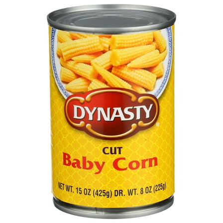 Dynasty Cut Baby Corn, 15 Oz Can