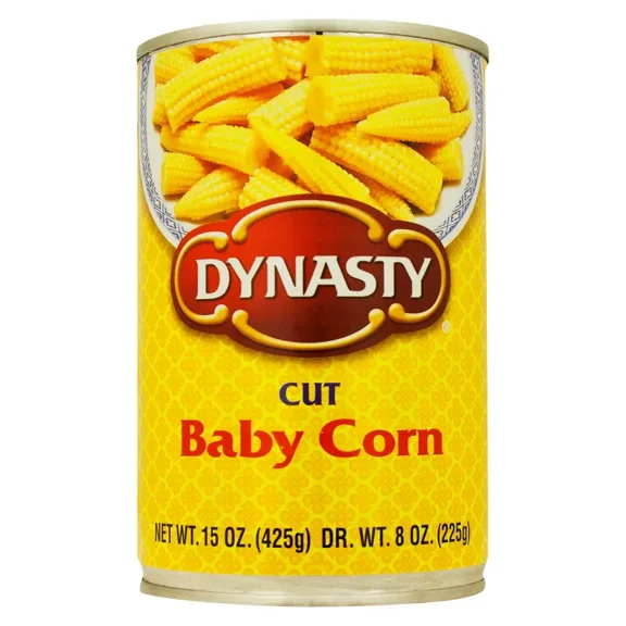 Dynasty Cut Baby Corn 15oz (Pack of 4)