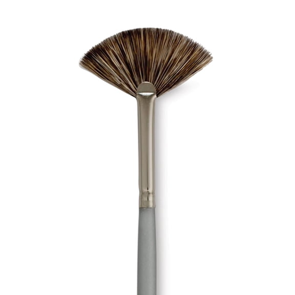 Dynasty Faux Squirrel Brush - Fan, Short Handle, Size 2