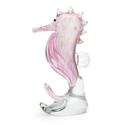 Dynasty Gallery - Glass Figurine - Seahorse - Pink Glow