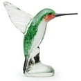 thumbnail image 1 of Dynasty Gallery Ruby Throat Hummingbird Glass Figurine 9 Inches, 1 of 1