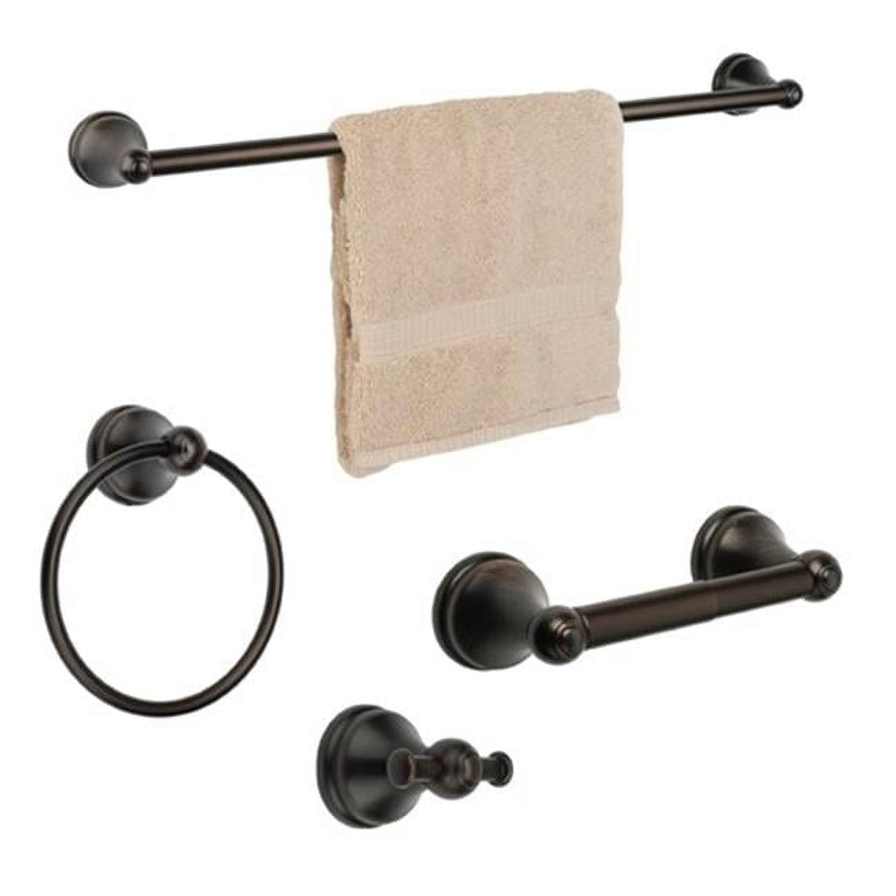 Brentwood Oil Rubbed Bronze 4-Piece Bathroom Hardware Set