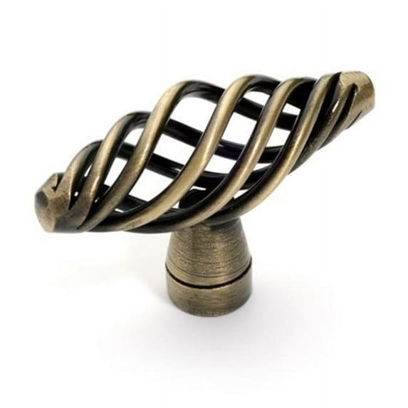 Dynasty Hardware K-81426-AB Super Saver Birdcage Cabinet Knob- Antique Brass
