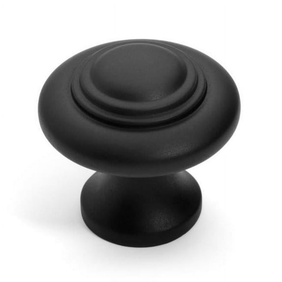 Dynasty Hardware K-9229-FB Super Saver Concentric Cabinet Knob- Flat Black