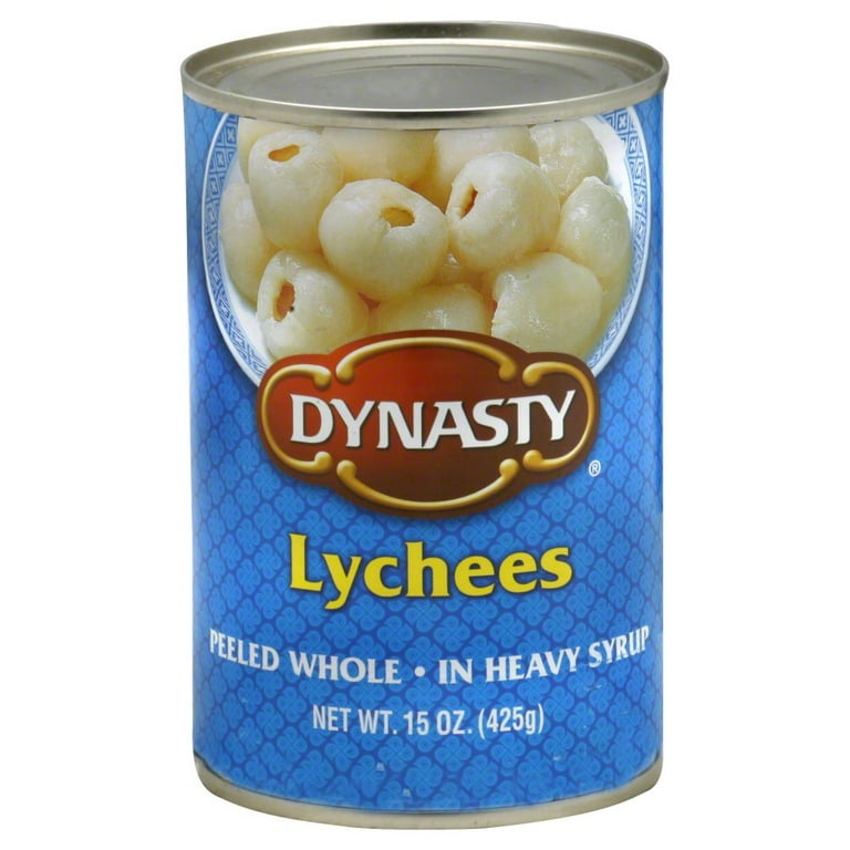Dynasty Lychee with Syrup 15 Ounce Peeled Whole Juicy Sweet
