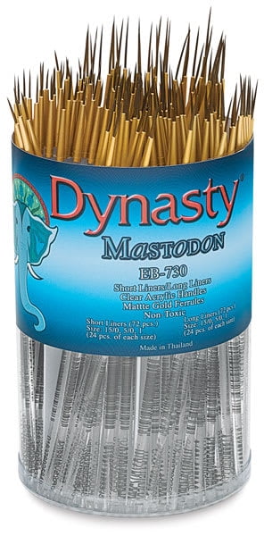 Dynasty Mastodon Synthetic Brush Canister - Liner, Set of 144