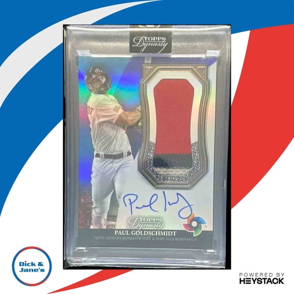 Excellent Topps Dynasty Paul Goldschmidt #DWBC-PG2 USA World Baseball Classic Autographed Patch