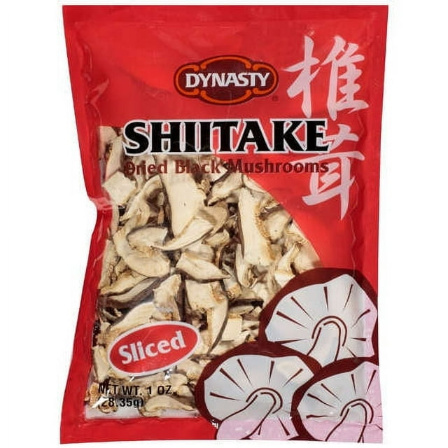 Dynasty Sliced Dried Black Mushrooms Shiitake, 1 oz