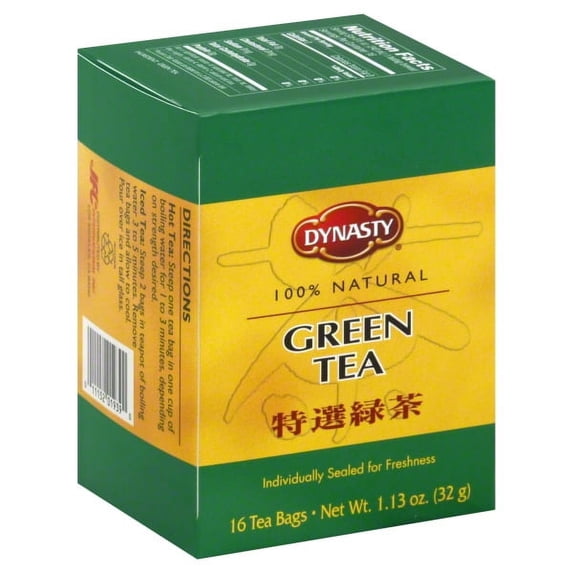 Dynasty Tea - 100% Natural Green Tea, 16 ct