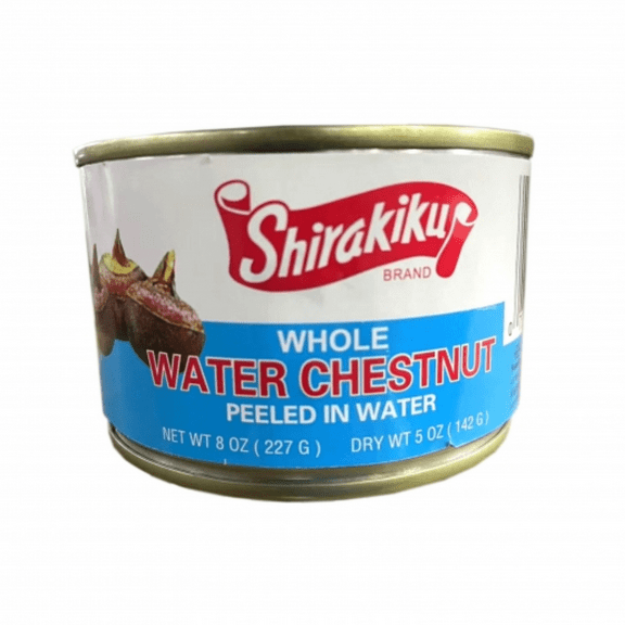 Shirakiku Whole Water Chestnuts, 8 oz, No Common Allergens