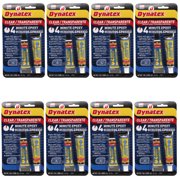 Dynatex 4 Minute Clear Epoxy Adhesive 2 oz - 60 Min Working Time, Bonds & Repairs Metal Wood Concrete Glass, Clear Machinable 8-Pack