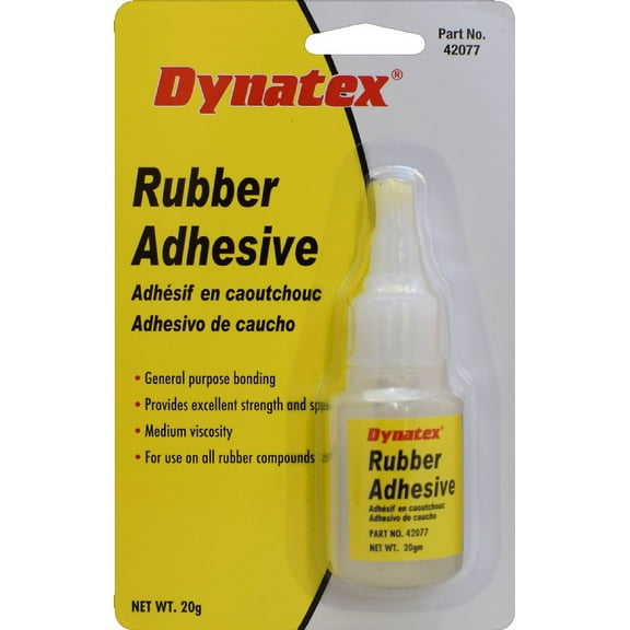 Dynatex 42077 Clear Rubber Bonder Adhesive 20g Bottle 1EA