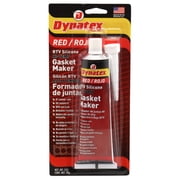 Dynatex 49202 Hi-Temp RTV Automotive Adhesive, Silicone Red, 3 oz
