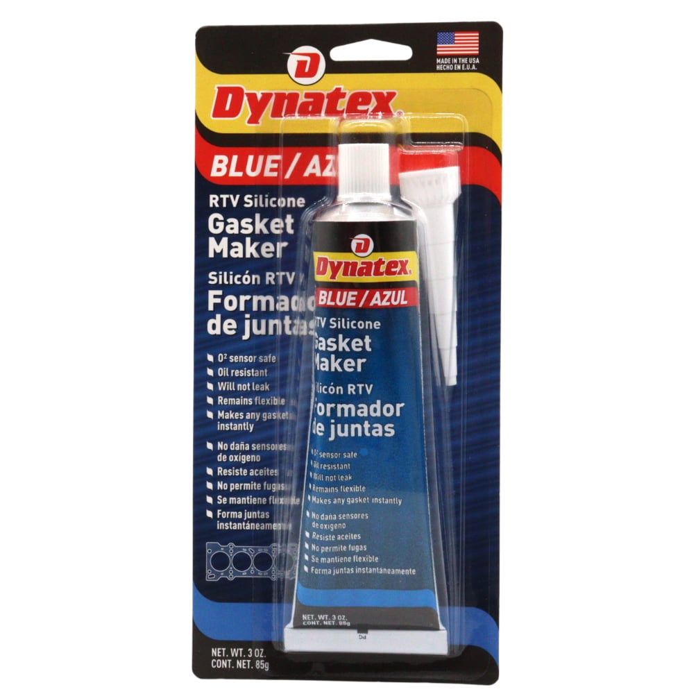 Dynatex Blue RTV Silicone Gasket Maker 3 oz Tube - Oxygen Sensor Safe ...