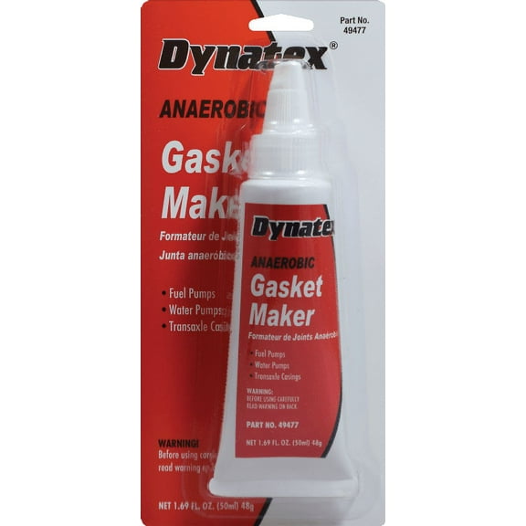 Dynatex 49477, Red Anaerobic Gasket Maker Industrial Sealant, 0.5 lb 50ml