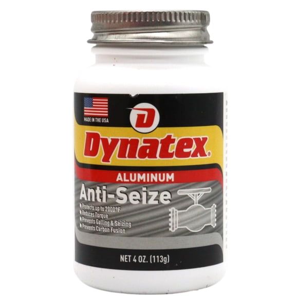 Dynatex Aluminum Anti-Seize 4 oz Can - General Purpose, Prevents Galling Seizing Corrosion, High Heat & Pressure Resistant, Aluminum & Graphite (Single)