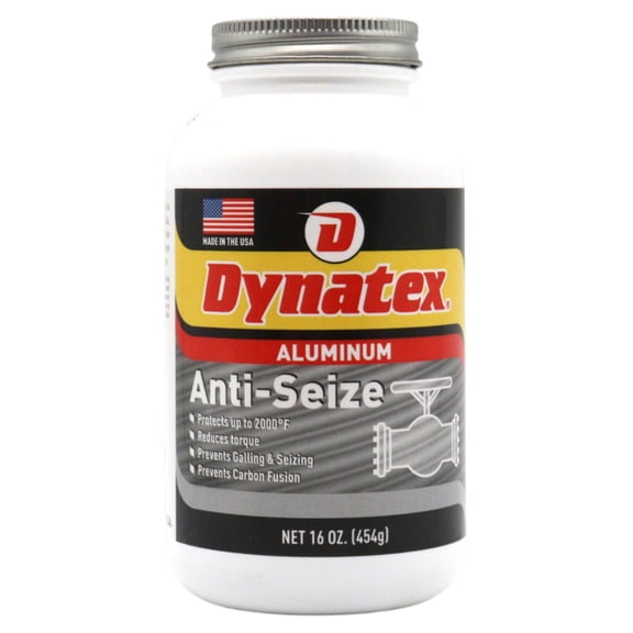 Dynatex Aluminum Anti-Seize 16 oz Can - General Purpose, Prevents Galling Seizing Corrosion, High Heat & Pressure Resistant, Aluminum & Graphite (Single)