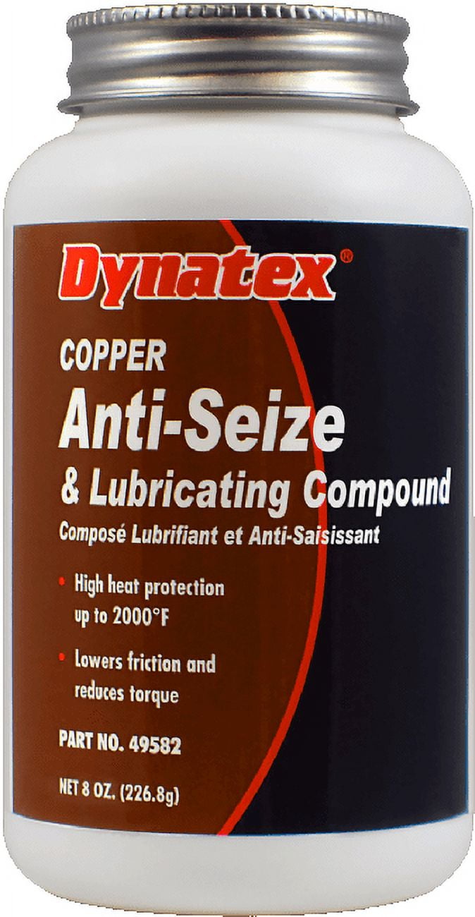 Dynatex 49582 Copper AntiSeize & Lubricating Compound 8 Oz. Brush Top