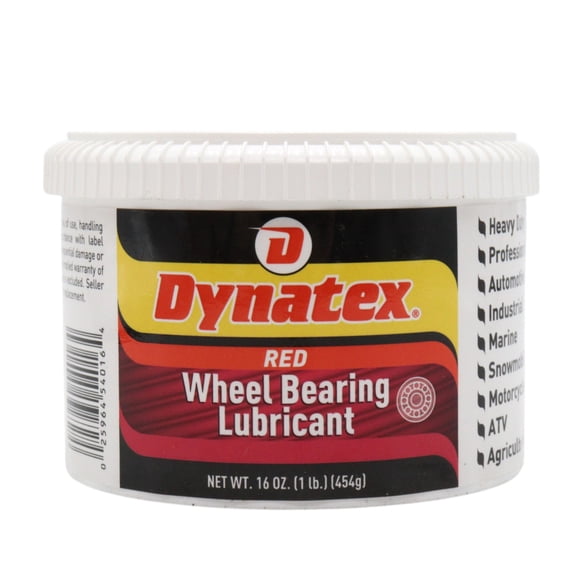 Dynatex Hi-Temp Wheel Bearing Grease 16 oz Tub - Lithium Complex NLGI #2, Dropping Point >500°F, High EP & Anti-Wear, Multi-Purpose (Single)