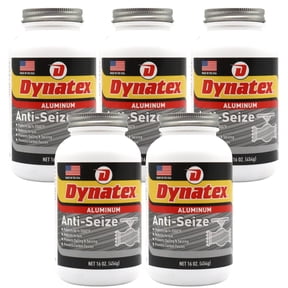 Dynatex Aluminum Anti-Seize 16 oz Can - General Purpose, Prevents Galling Seizing Corrosion, High Heat & Pressure Resistant, Aluminum & Graphite (5-Pack)