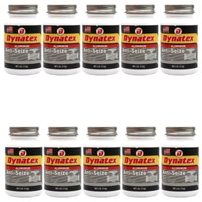 Dynatex Aluminum Anti-Seize 4 oz Can - General Purpose, Prevents Galling Seizing Corrosion, High Heat & Pressure Resistant, Aluminum & Graphite (10-Pack)