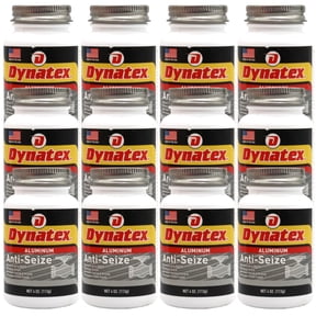 Dynatex Aluminum Anti-Seize 4 oz Can - General Purpose, Prevents Galling Seizing Corrosion, High Heat & Pressure Resistant, Aluminum & Graphite (12-Pack)