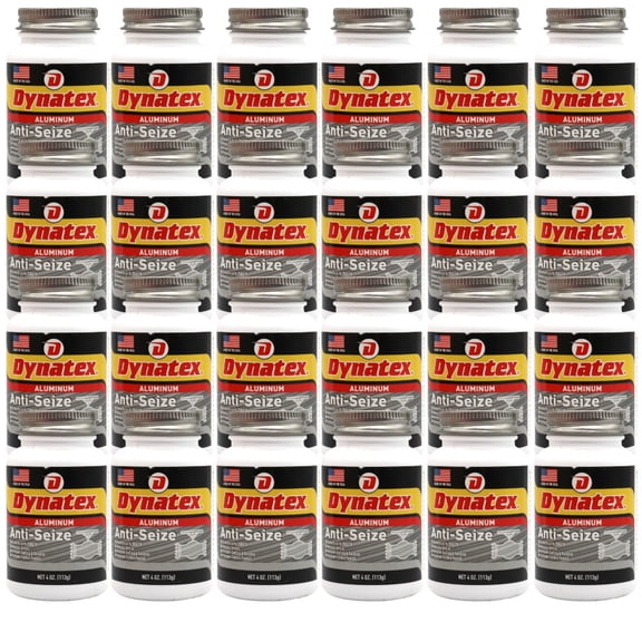 Dynatex Aluminum Anti-Seize 4 oz Can - General Purpose, Prevents Galling Seizing Corrosion, High Heat & Pressure Resistant, Aluminum & Graphite (24-Pack)