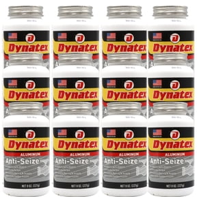 Dynatex Aluminum Anti-Seize 8 oz Can - General Purpose, Prevents Galling Seizing Corrosion, High Heat & Pressure Resistant, Aluminum & Graphite (12-Pack)