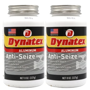 Dynatex Aluminum Anti-Seize 8 oz Can - General Purpose, Prevents Galling Seizing Corrosion, High Heat & Pressure Resistant, Aluminum & Graphite (2-Pack)