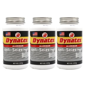 Dynatex Aluminum Anti-Seize 8 oz Can - General Purpose, Prevents Galling Seizing Corrosion, High Heat & Pressure Resistant, Aluminum & Graphite (3-Pack)
