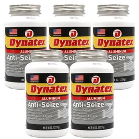 Dynatex Aluminum Anti-Seize 8 oz Can - General Purpose, Prevents Galling Seizing Corrosion, High Heat & Pressure Resistant, Aluminum & Graphite (5-Pack)