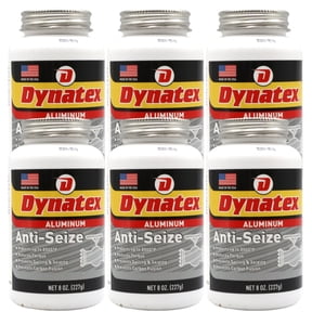 Dynatex Aluminum Anti-Seize 8 oz Can - General Purpose, Prevents Galling Seizing Corrosion, High Heat & Pressure Resistant, Aluminum & Graphite (6-Pack)