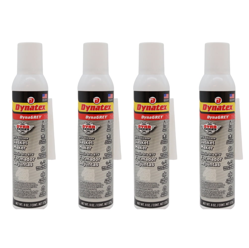 Dynatex DynaGrey RTV Silicone Gasket Maker 8oz Auto Can - 500°F High ...
