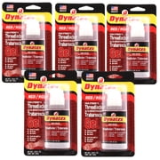 Dynatex Red High Strength Gel Threadlocker 1.20 oz Bottle - Permanent Lock, Anaerobic, Large Fasteners, Vibration & Solvent Resistant 5-Pack