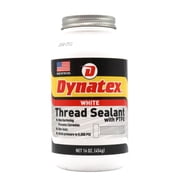 Dynatex Thread Sealant with PTFE 16 oz Bottle - Non-Toxic, Non-Drying, Leak-Proof Seal, No Lead/Graphite, Ideal for Pipe Fittings Single