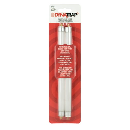 Dynatrap 6-Watt Fluorescent UV Bulbs for Outdoor Insect Trap - 2 Pack