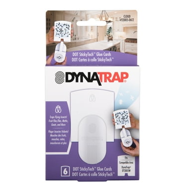 Dynatrap DOT StickyTech Replacement Glue Cards for Flying Insect Control - Cloud, 6 pack