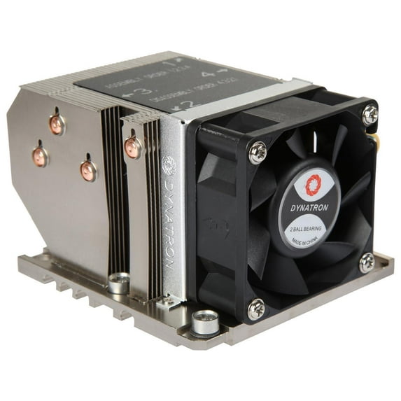Dynatron B13 Intel Xeon Platinum / Gold Family Processor, (Products formerly Skylake ), Socket FCLGA3647, Square ILM, Aluminum Heatsink with Heatpipe Embedded, 6025 Axial PWM Fan for Heat Exhausting f